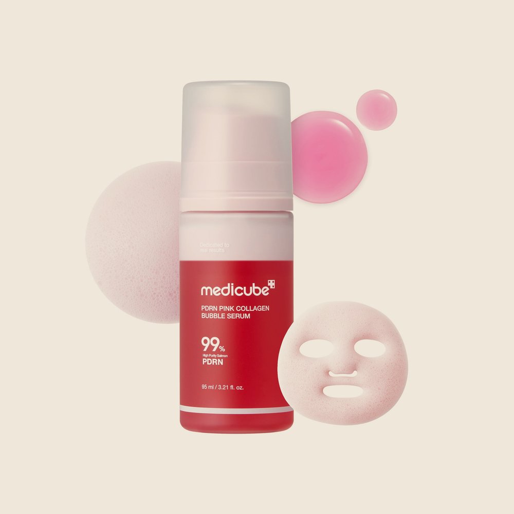 Medicube PDRN Pink Collagen Bubble Serum — Medicube