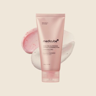 Medicube PDRN Pink Glutathione Capsule Foam Cleanser — Medicube